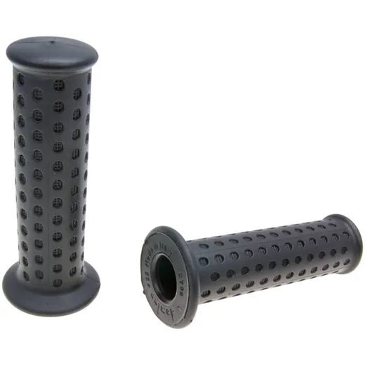 handlebar rubber grip set Domino 3031 Scooter Piaggio Style black 118mm 37079