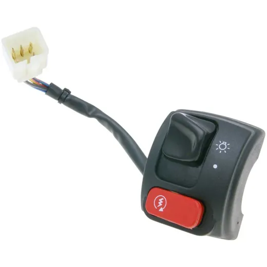right-hand switch assy for E-starter, w/ light switch for MBK Booster NG, Yamaha BWs NG, Jog R, Slider 37131