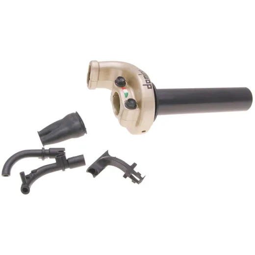 quick action throttle Domino KRE 03 off-road 2.6°/ 45mm titanium-colored - universal 37153