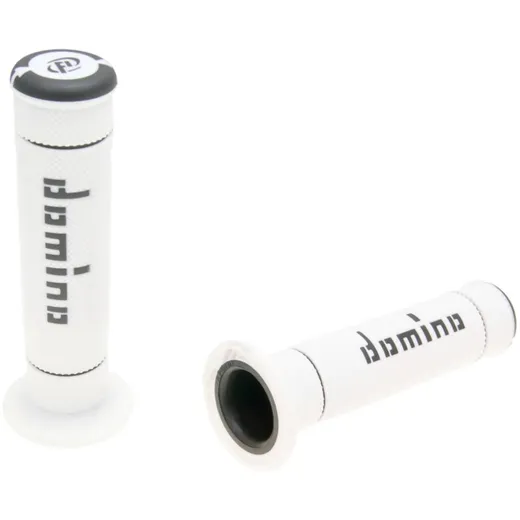 handlebar grip set Domino A240 Trial white / black 37209 handlebar grip set Domino A240 Trial white / black 37209