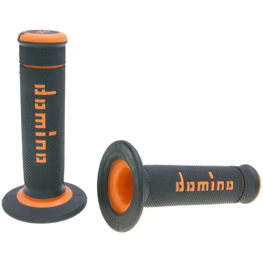 handlebar grip set Domino A190 off-road black / orange 37221 handlebar grip set Domino A190 off-road black / orange 37221