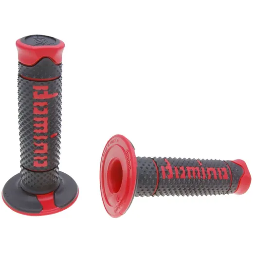 Griffgummis Griffe Satz Domino A260 Off-Road schwarz / rot 37229 Griffgummis Griffe Satz Domino A260 Off-Road schwarz / rot 37229