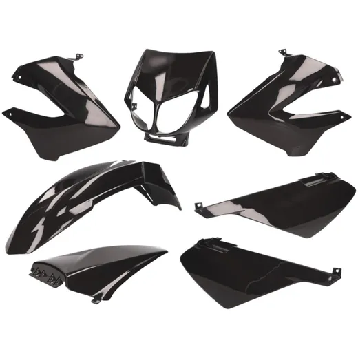 Verkleidungskit schwarz für Derbi Senda R, SM X-Treme, SM DRD 37340