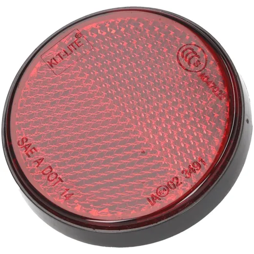 Reflektor rund 55mm rot schraubbar 37427