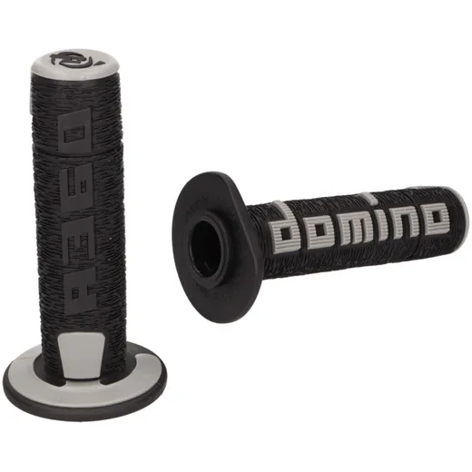 handlebar grip set Domino A360 off-road black / grey 37535 handlebar grip set Domino A360 off-road black / grey 37535