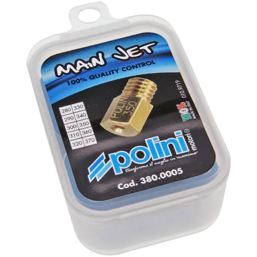 main jet set Polini for Mikuni carburetor size 280 to 370 380.0005