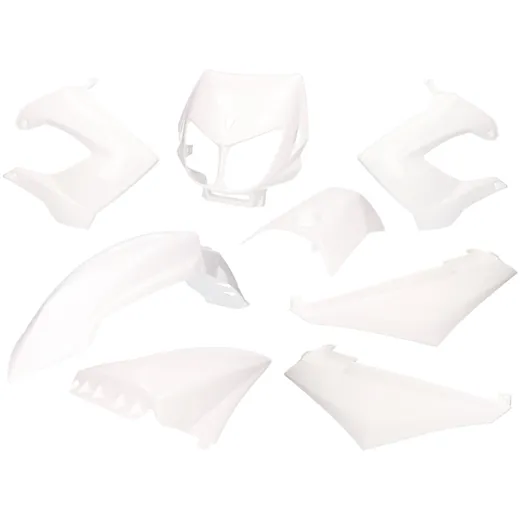 Verkleidungskit weiß für Derbi Senda R, SM X-Treme, SM DRD 38431 Verkleidungskit weiß für Derbi Senda R, SM X-Treme, SM DRD 38431