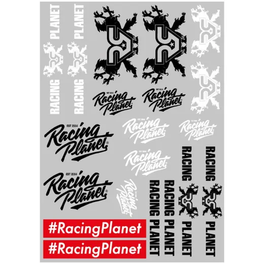 sticker set Racing Planet 29.7x21cm 20-piece transparent 38771