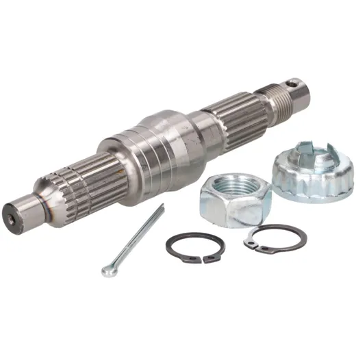 Achse Radwelle RMS 146mm mit Mutter und Kronenmutter für Piaggio, Gilera -1999 38779