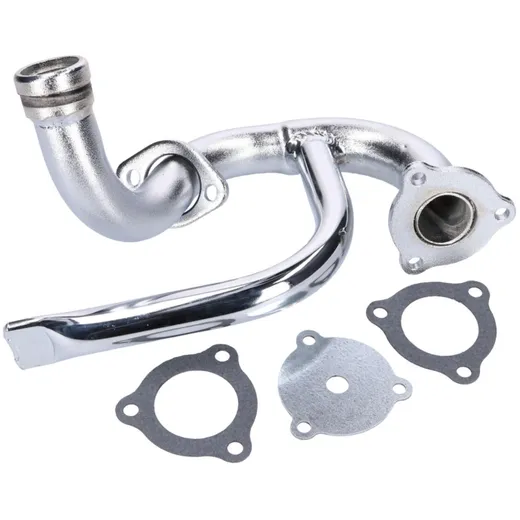 exhaust manifold chromed w/ choke tube for Aprilia SX, RX, Derbi Senda, Gilera RCR, SMT 39280