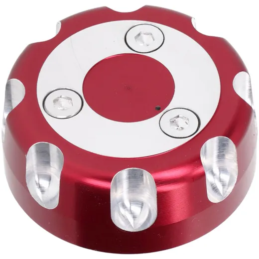 fuel tank cap aluminum red anodized for Aprilia RX 50, SX 50, Derbi Senda R, Senda SM, Gilera SMT 50, RCR 50 39650
