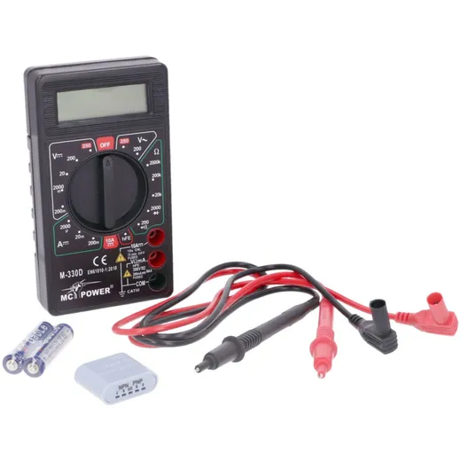 circuit analyser / multimeter digital MC POWER M-330D black 39955