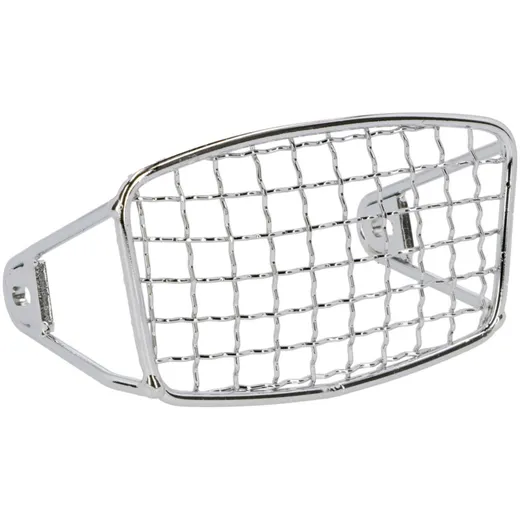 Vorderlicht Lampengitter / Scheinwerfergrill eckig verchromt für Puch Maxi, Vespa Citta 40004