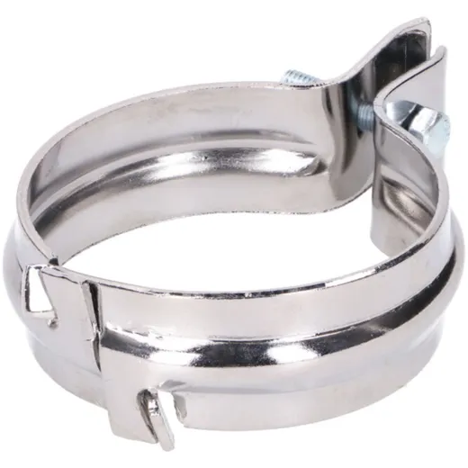rear exhaust clamp chromed 2-part for Simson S50, S51, SR53, S70, S83, SR50, SR80 40715