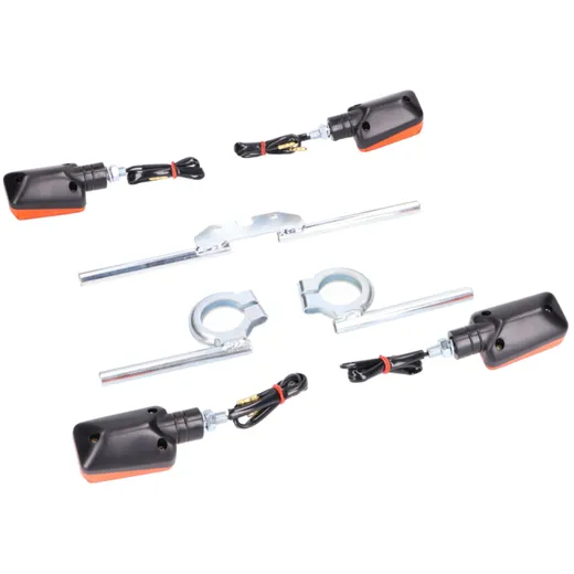 indicator light set 12V 20W w/ mounting brackets zinc plated_1