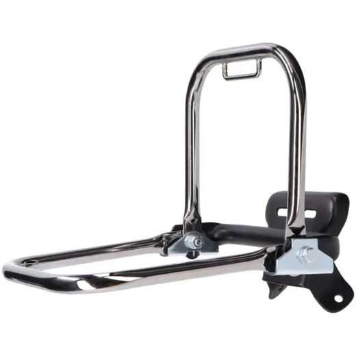 rear luggage rack chromed w/ short support handle and fender mount for Simson S50, S51, S70 40785