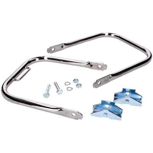 Transport Gepäckträger Set hinten Chrom kurzer Stützbügel für Simson S50, S51, S70 40786