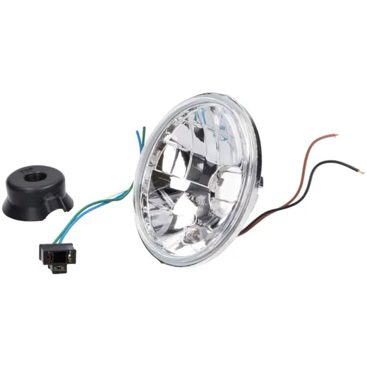 headlight round transparent 12V H4 / HS1 halogen w/ parking light for Simson S50, S51, S70 40863