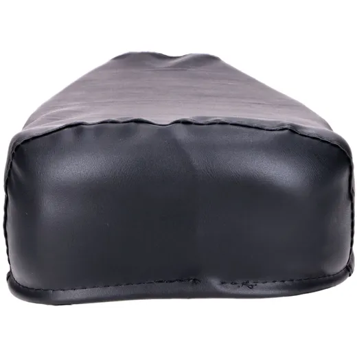 Seat cover black smooth (without lettering) for Simson S51, _3