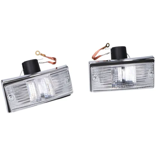 front indicator light set complete white for Vespa PX 125-200, Vespa T5 40995