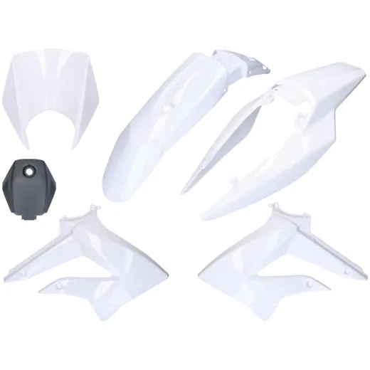 Verkleidung Kit komplett weiß für Derbi Senda 2011-, Gilera RCR, SMT 2011- 41067-W