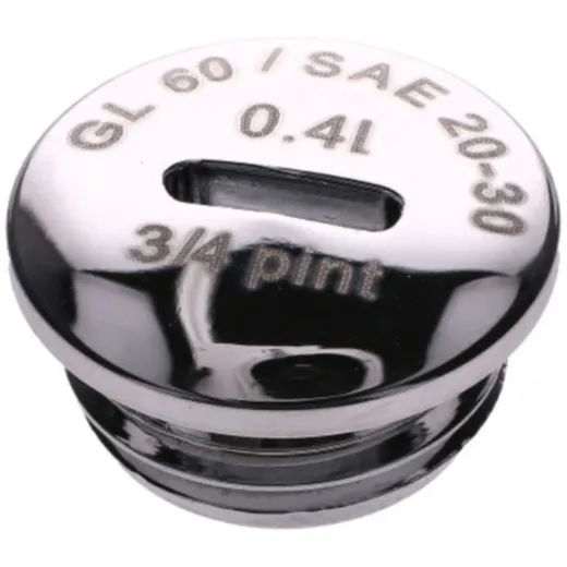 Verschlussschraube Getriebedeckel Chrom-Optik Plastik für Simson S51, S53, S70, S83, SR50, SR80, Schwalbe KR51/2 41382