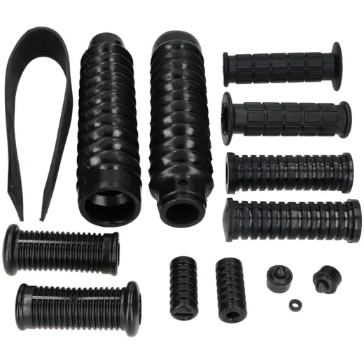 frame, gearshift, kick starter, handlebar, front fork rubber parts set 14-piece for Simson S50, S51, S70 41887