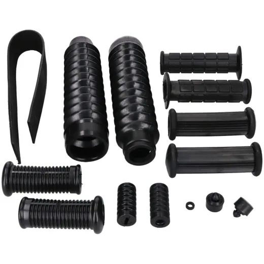 Lenkstange Gummiteile Set Rahmen, Schaltung, Kickstarter, Lenker und Gabel 14-teilig für Simson S50, S51, S53, S70, S83 41888 Lenkstange Gummiteile Set Rahmen, Schaltung, Kickstarter, Lenker und Gabel 14-teilig für Simson S50, S51, S53, S70, S83 41888