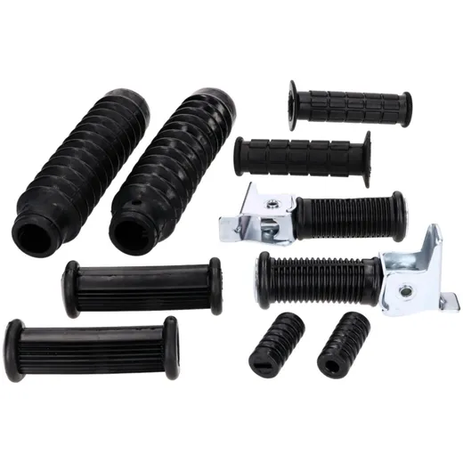 Lenkstange Gummiteile Set Rahmen, Schaltung, Kickstarter, Lenker und Gabel 10-teilig für Simson S50, S51, S53, S70, S83 41900 Lenkstange Gummiteile Set Rahmen, Schaltung, Kickstarter, Lenker und Gabel 10-teilig für Simson S50, S51, S53, S70, S83 41900
