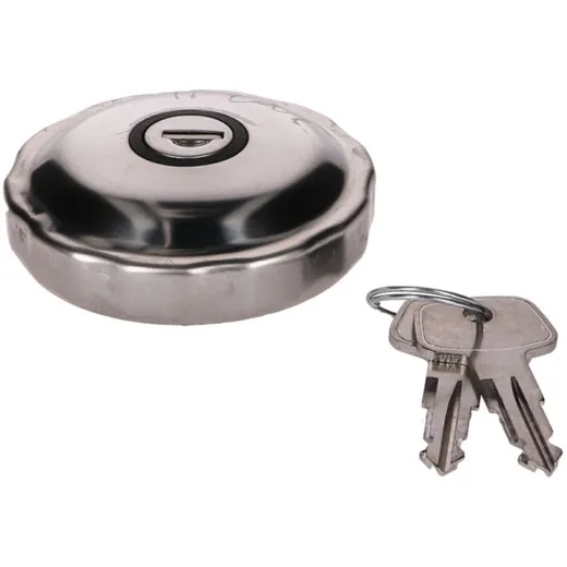 fuel tank cap chromed (w/ lock) for Simson S50, S51, SR50, Schwalbe, Sperber, Spatz, Star 41939