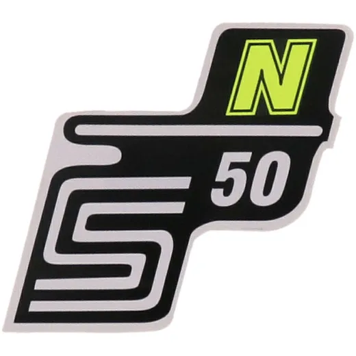 logo foil / sticker S50 N neon yellow for Simson S50 41965
