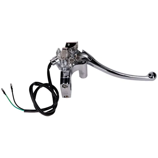 Bremsarmatur links Bremshebel Chrom inkl. M10 Spiegelaufnahm_2