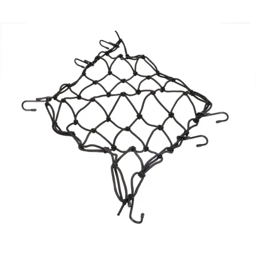 luggage net 42x42cm black w/ 6 hooks 42118