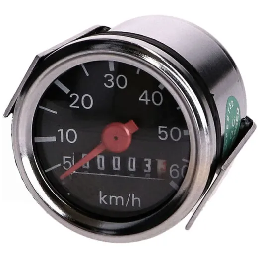 Cockpit Tachometer universal 60km/h 48mm schwarz für Hercules, Simson 42151 Cockpit Tachometer universal 60km/h 48mm schwarz für Hercules, Simson 42151