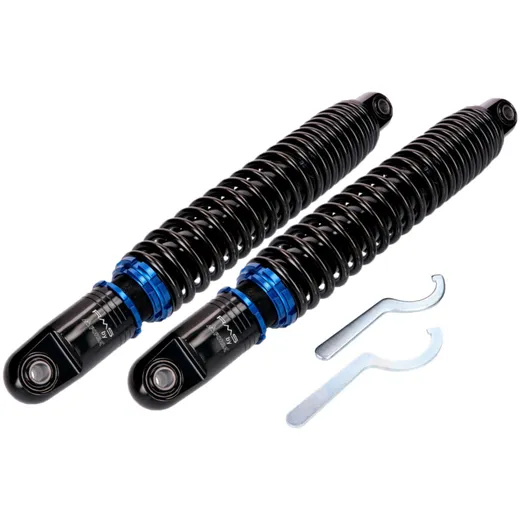 gas shock absorber set Forsa 370-400mm adjustable for Simson S50, S51, S53, S70, S83 Enduro 42445