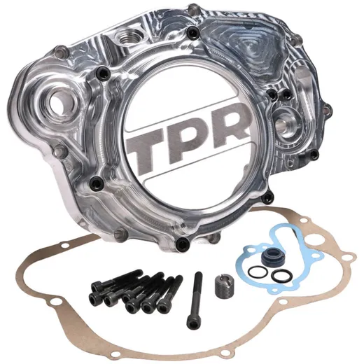 Getriebedeckel Kupplungsdeckel Top Performances Racing TPR Factory Cover transparent für Minarelli AM6 42518