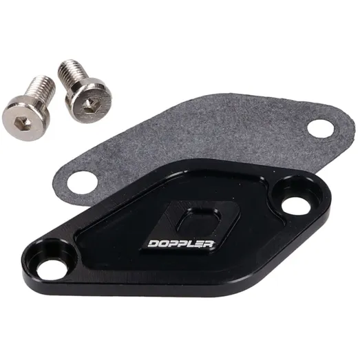 Mischpumpe Ölpumpenabdeckung Doppler schwarz für Minarelli AM6, Derbi EBE, EBS, D50B 42576-BK