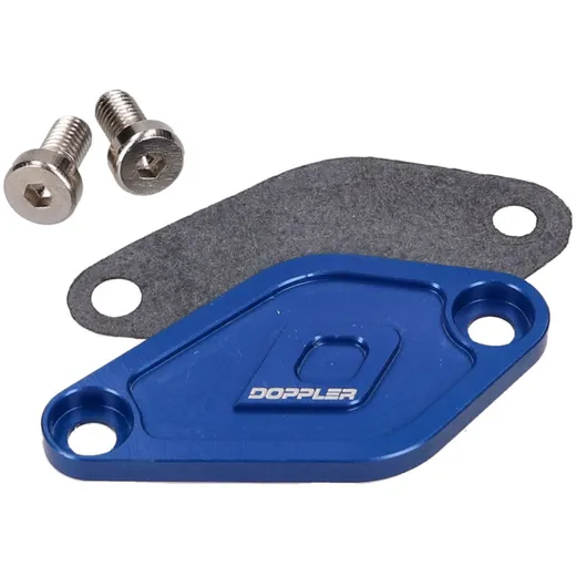 Mischpumpe Ölpumpenabdeckung Doppler blau für Minarelli AM6, Derbi EBE, EBS, D50B 42576-BL