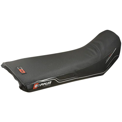 Sitzbankbezug Doppler schwarz / rot für Derbi Senda DRD -200_1