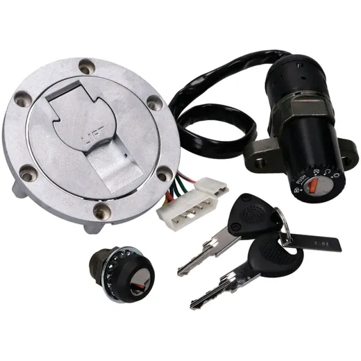 key switch lock set complete for Derbi GPR Nude, Racing 04-10, Aprilia RS50 06-10 42618