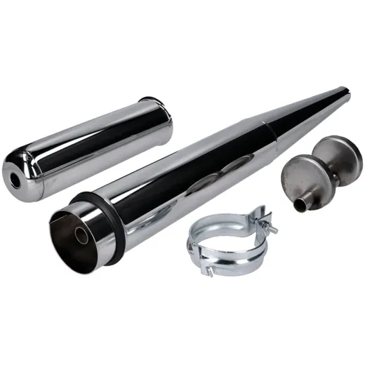 resonance exhaust pipe 28mm chrome for Simson S50, S51, S53, S70, S83, SR50, SR80, KR51/2 Schwalbe 42705 resonance exhaust pipe 28mm chrome for Simson S50, S51, S53, S70, S83, SR50, SR80, KR51/2 Schwalbe 42705