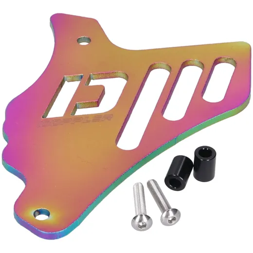 front sprocket cover Doppler neo chrome for Minarelli AM, Generic, KSR-Moto, Keeway, Motobi, Ride 42857-NC
