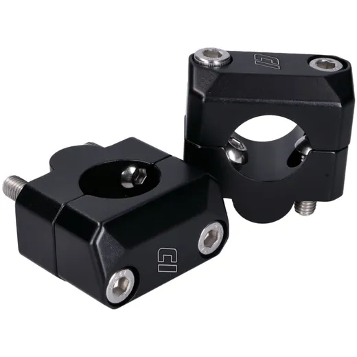 handlebar clamp set Doppler 22mm to 28.6mm black 42867-BK