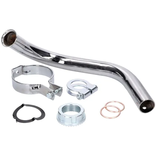 exhaust manifold set chromed 28mm for Simson Schwalbe KR51/2 42985 exhaust manifold set chromed 28mm for Simson Schwalbe KR51/2 42985