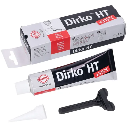 Dichtmasse Dirko HT Silikon schwarz -60°C bis +315°C 70ml 43147 Dichtmasse Dirko HT Silikon schwarz -60°C bis +315°C 70ml 43147