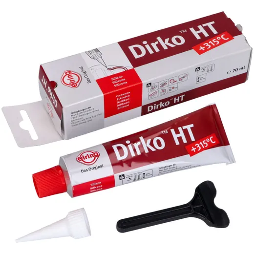 Dichtmasse Dirko HT Silikon rot +315°C 70ml 43148