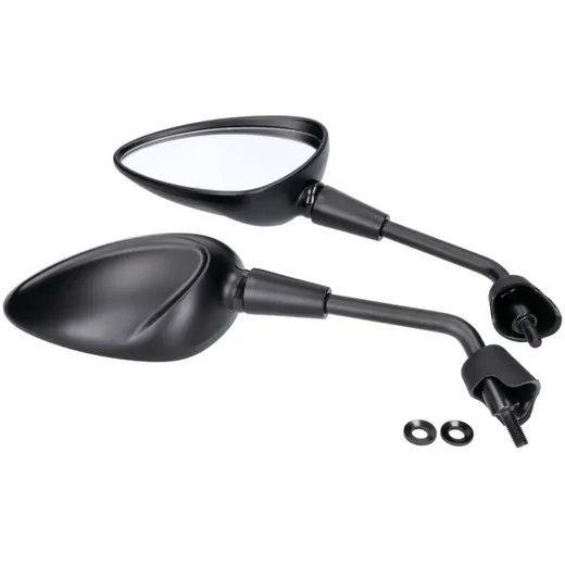 mirror set M8 thread, matt black for Vespa GTS HPE, Sprint, Primavera 43324