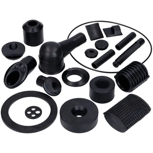 Kleinteile Kit Gummi, schwarz für Vespa PX, PE 125-200 43376