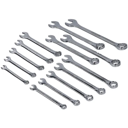 combination spanner set metric 8-24mm 14-piece 43448