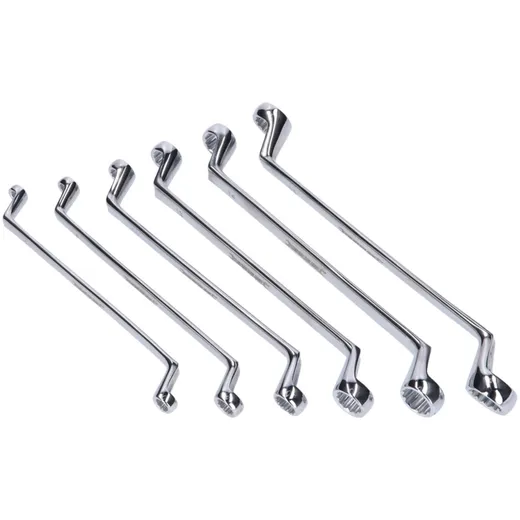 ring spanner set deep offset, 6-17mm 6-piece 43451